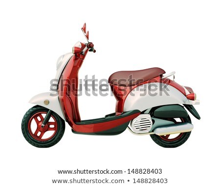 Classic Scooter Isolated Zdjęcia stock © Supertrooper