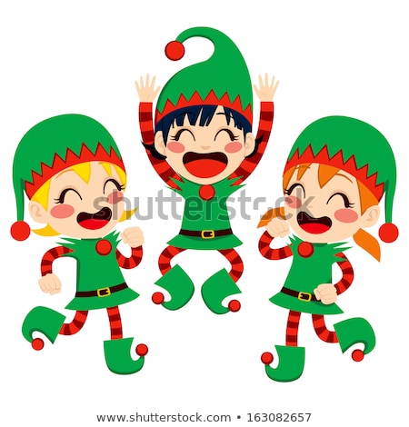 [[stock_photo]]: Girl Dressed As Elf At Christmas Time