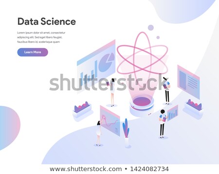 Zdjęcia stock: Artificial Intelligence Binary Code Isometric Icon Vector Illustration