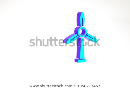 Zdjęcia stock: Generator Turquoise Concept Icon