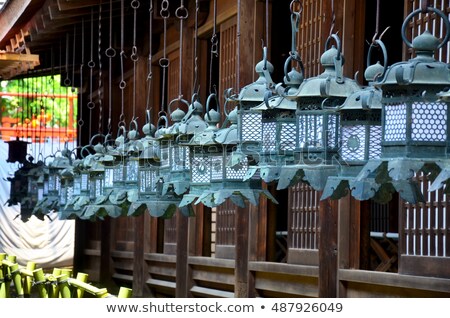 Foto d'archivio: Stone Lanterns In Nara
