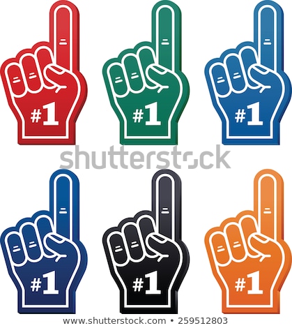 Stock foto: Number One In Hand