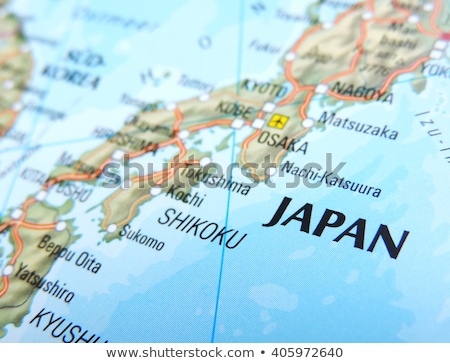 Stockfoto: Map With Japan As Travel Destination