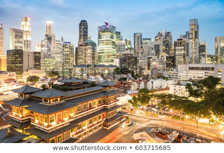 ストックフォト: Singapore Chinatown Cityscape Panorama