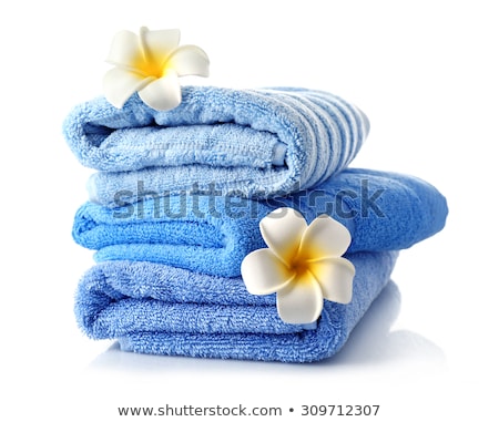 Zdjęcia stock: Stack Of Clean Fresh Towels Isolated