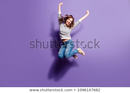 Stock photo: Jumping Girl