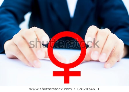 Foto d'archivio: Close Up Of Lesbian Couple Hands With Venus Symbol