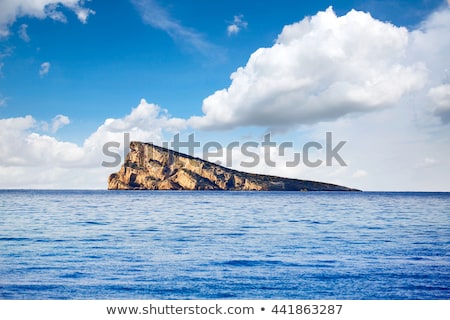 Foto stock: Benidorm Island In Mediterranean Alicante