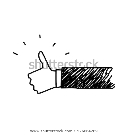 Stockfoto: Doodle Thumbs Up Icon