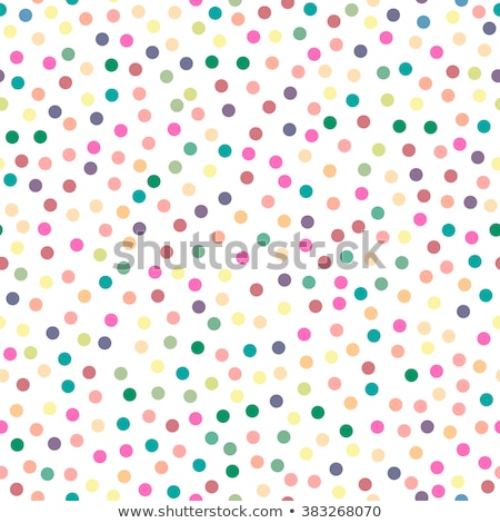 Stock fotó: Polka Dots On Bright Orange Background