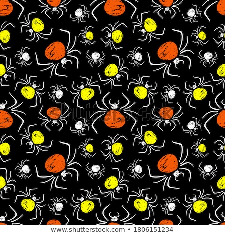 Stock photo: Halloween Seamless Pattern With Bats