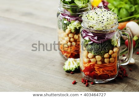 ストックフォト: Mix Salads Vegan Vegetarian Clean Eating Dieting Food Concept