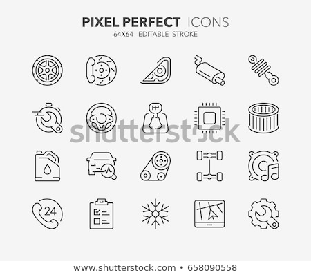 Foto d'archivio: Conditioner System Repair Vector Thin Line Icon