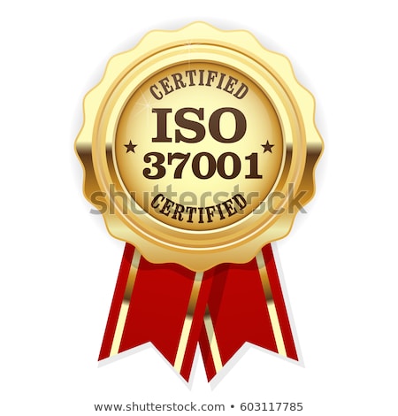 Сток-фото: Iso 37001 Stamp Sign - Anti Bribery Management Systems Standard