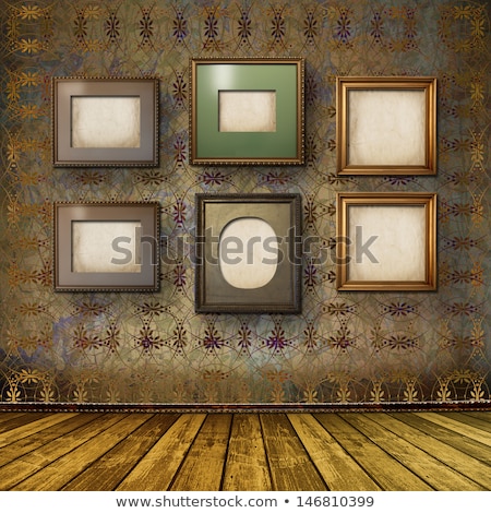 Stock photo: Interior Of The Old Room With The Former Remains Of Luxury