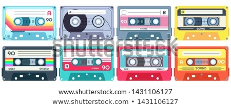 Foto d'archivio: Set Of Retro Cassette Tapes