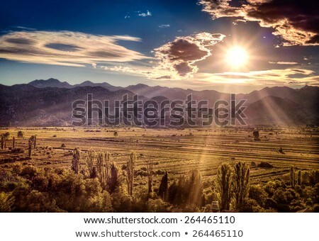 [[stock_photo]]: Sunset Over The Fertile Valley In Dalmatia