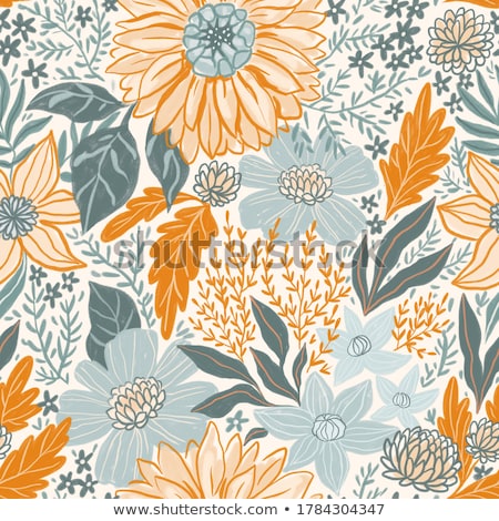 Stock photo: Damask Vintage Floral Seamless Pattern Background