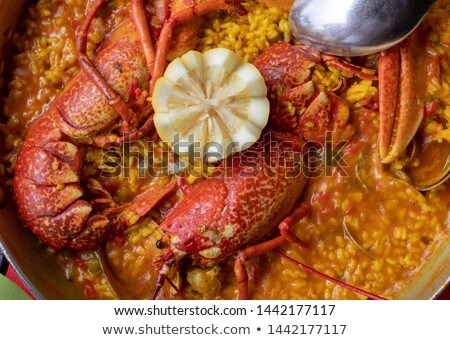 Сток-фото: Rice With Lobster