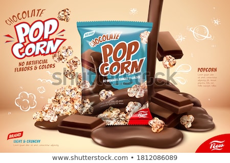 Сток-фото: Sweet Chocolate Popcorn