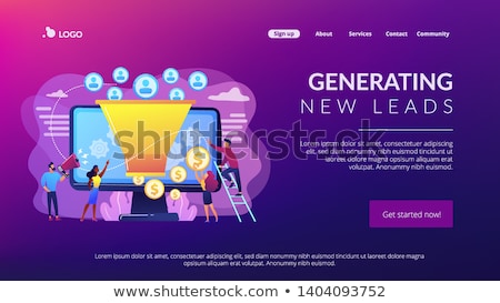 Stock photo: Generating New Leads Concept Landing Page