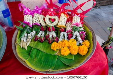 Stock photo: Roses On The Flowermarket Early Morning In Bangkok