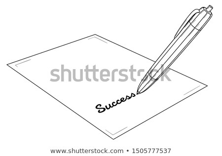 Writing Success Symbol Stock fotó © muuraa