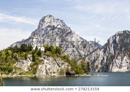 Stockfoto: View To Famous Johannes Church In Traunkirchen