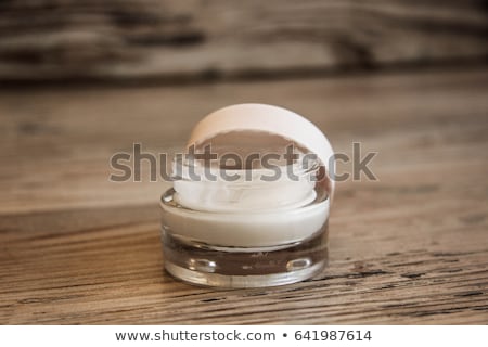 Stock photo: Face Cream Moisturizer Jar On Pink Background Moisturizing Skin