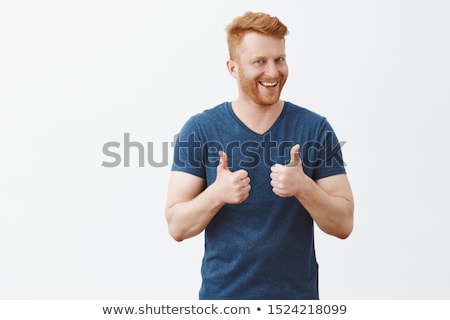 Zdjęcia stock: Happy Young Man With Thumb Up