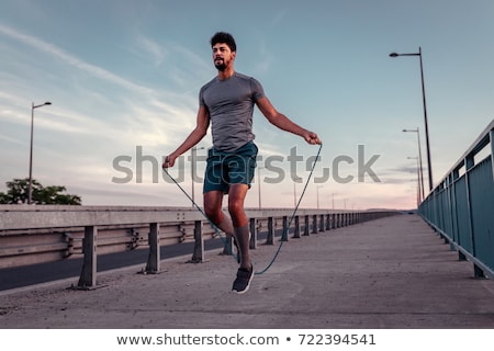 Stock photo: Man With Skipping Rope