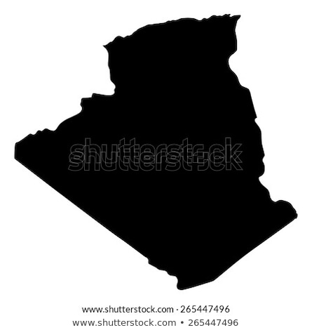 Foto stock: Map Of Algeria