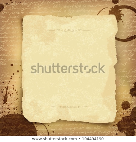 Grunge Texture Of Old Book Paper Sheet Coffee And Cardboard ストックフォト © pashabo