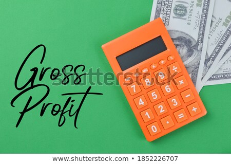 ストックフォト: Profit - Written With Banknotes On White Background