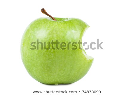 Apple Bit On The White Stockfoto © AGorohov