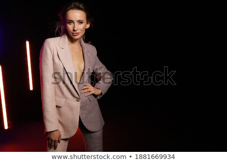 Stock photo: Beautiful Blond Girl With Christmas Tree Decorations Shallow Do