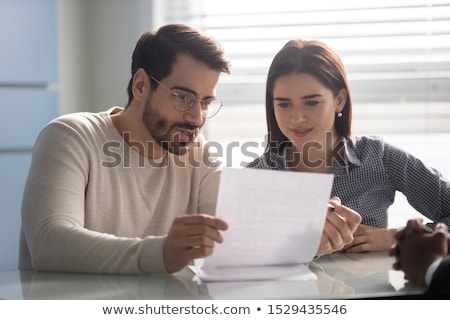 Stock foto: Discussing Terms Of Purchase Agreement