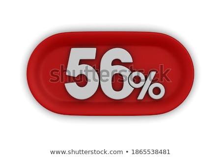 [[stock_photo]]: Fifty Six Percent On White Background Isolated 3d Illustration