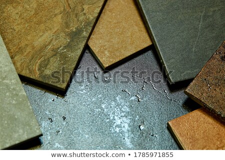 ストックフォト: Various Decorative Tiles Samples Colorful Samples Of A Stone Tile In Store