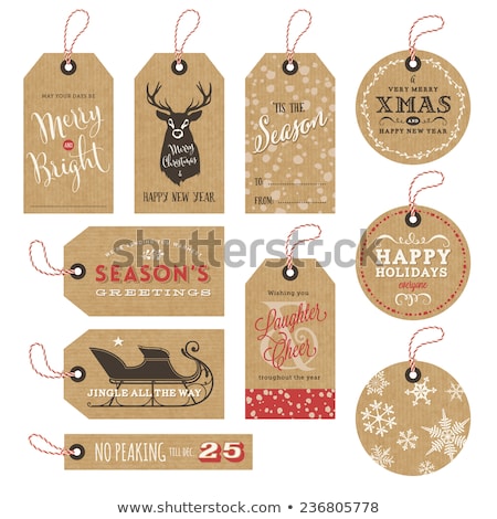 Stock foto: Vintage Gift Tags