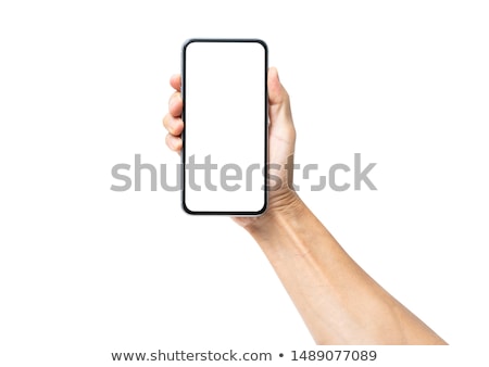 Foto stock: Hand Holding Digital Touch Screens