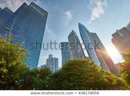 Сток-фото: Singapore Central Business District At Dusk