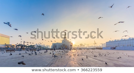 Stock fotó: Al Fanar Building At Dusk In Doha Qatar