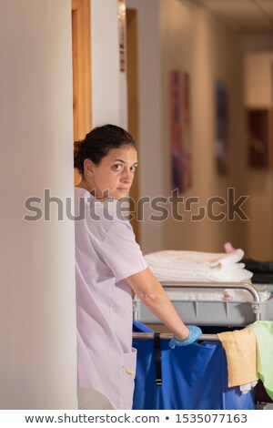 Stock fotó: Woman Dressed As Maid