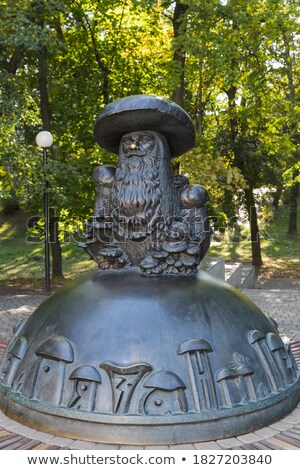 ストックフォト: Statue Of Mushrooms In A Museum