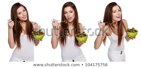 Foto stock: Triple Image Of Fashion Model In Different Poses