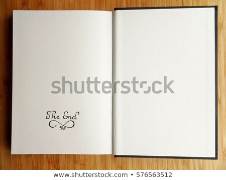 Stock foto: Blank Book Opened To The Last Page