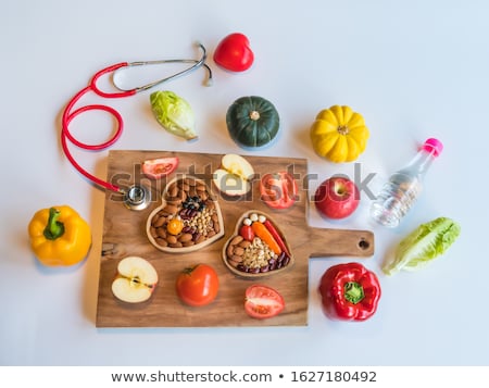 Foto stock: Stethoscope With Red Heart Shape