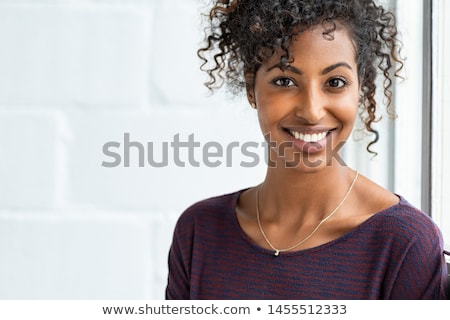 Stock photo: Afro Woman With Toothy Beautiful Smile