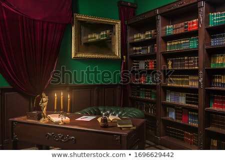 Foto stock: Wooden Bookshelf